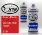 Preview: Aston-Martin, Diavolo Red Pearl, 5157: 400ml Sprühdose + 400ml Klarlack - Set, von ATW Autoteile West.